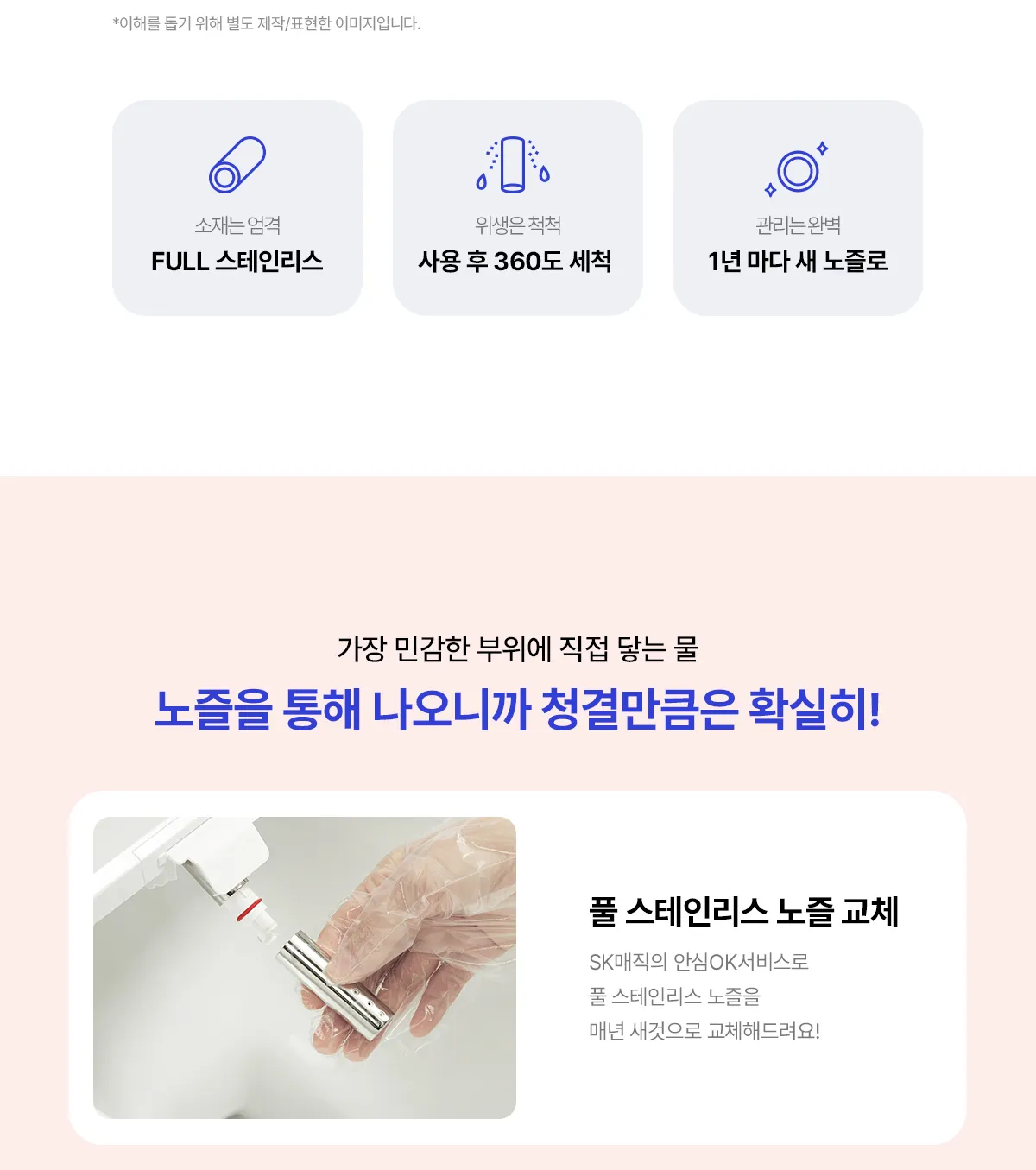 [SK매직]  풀스텐 스파 비데 (위글위글) BID-F17DR54WW 상세 이미지 11
