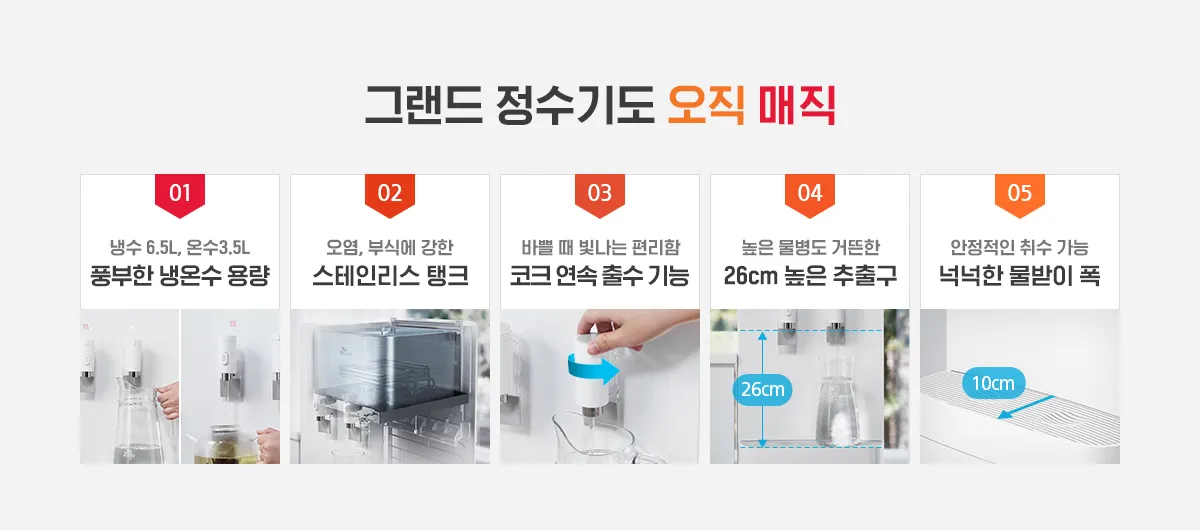 [SK매직] 그랜드정수기(NANO) WPU-B600F 상세 이미지 2