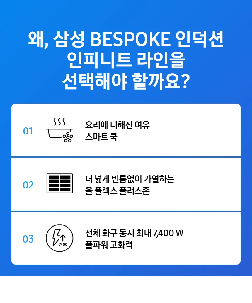 [삼성] 비스포크 인덕션 Infinite Line 올플렉스존 그레이지 NZ64B9899RB 상세 이미지 1