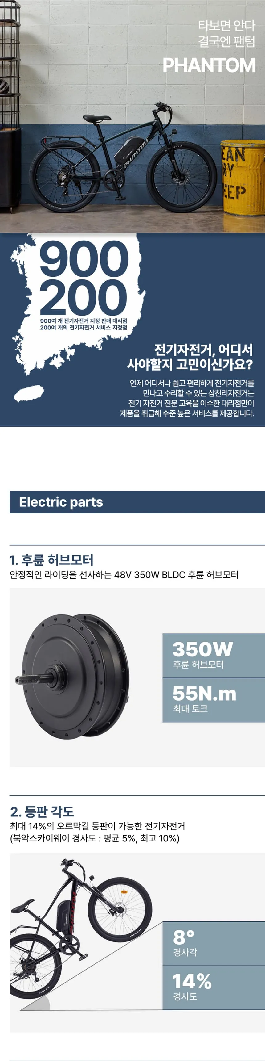 [삼천리자전거] 2025 팬텀 TX 전기자전거 26인치 (블랙) 상세 이미지 5