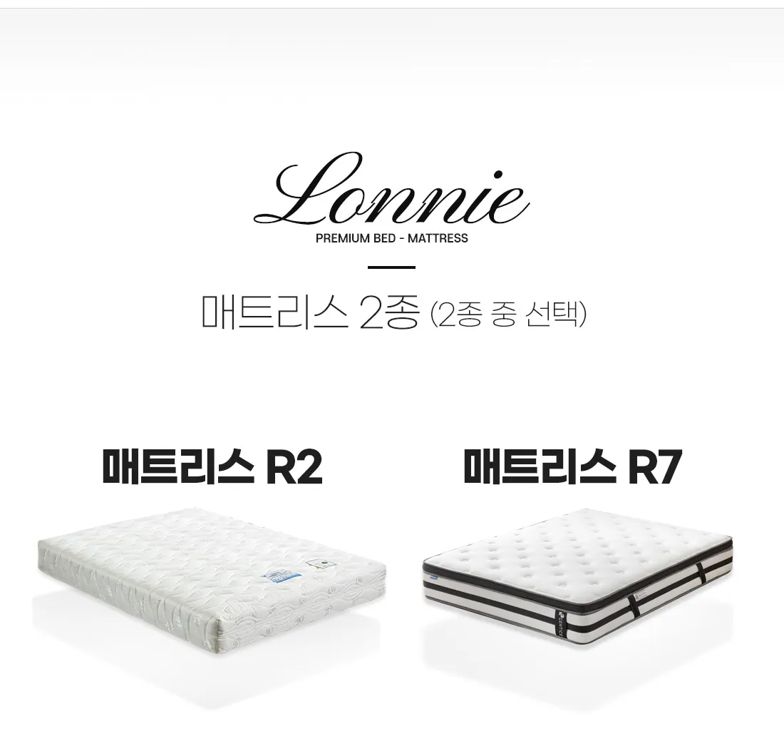 [젠티스] 침대프레임 '로니' + 매트리스 R2_SS 모카 상세 이미지 9