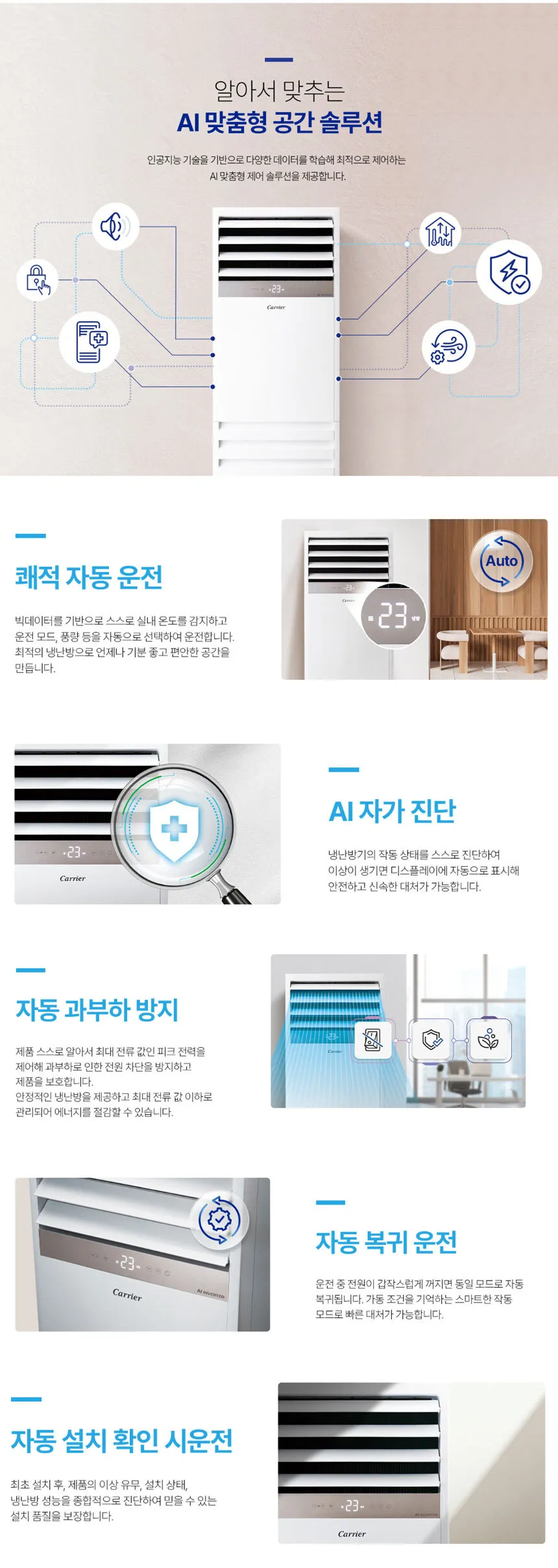 [캐리어] 냉난방기 스탠드(삼상) 40평 DAMQ-1452KAWSX 상세 이미지 7