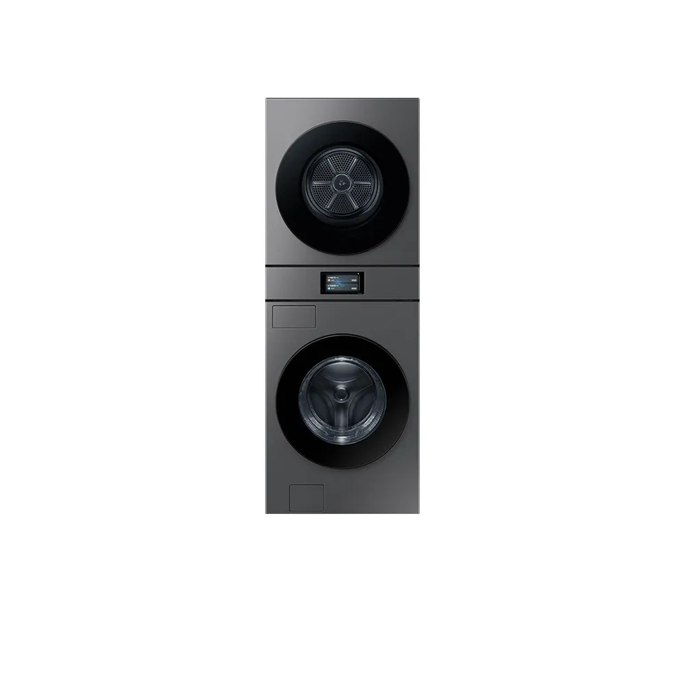 [삼성]비스포크 AI 원바디 세탁기(21kg)+건조기(20kg) 1등급 다크스틸 WH90F2120GBHS