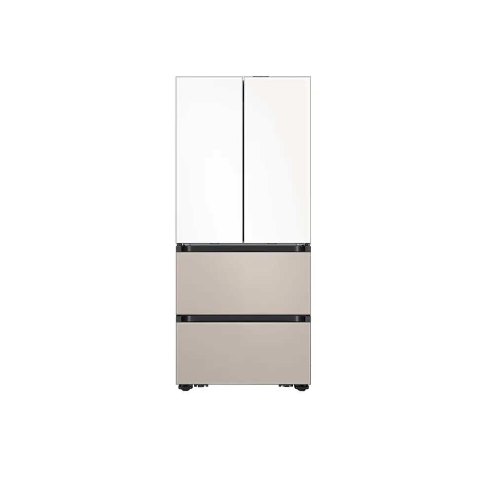 [삼성] 비스포크 AI 김치플러스 4도어 키친핏 Max 418L 새틴화이트(상)+새틴베이지(하) RK80F42C2XJ [페이]
