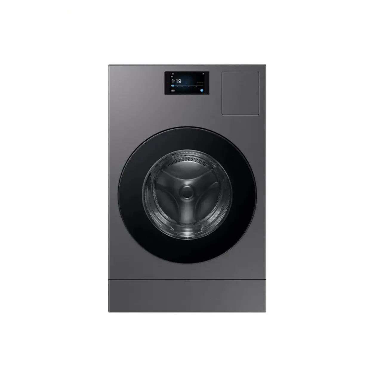 [삼성]비스포크 AI 콤보 (세탁25kg+건조18kg) [177.8mm LCD] 다크스틸 WD90F25AHS