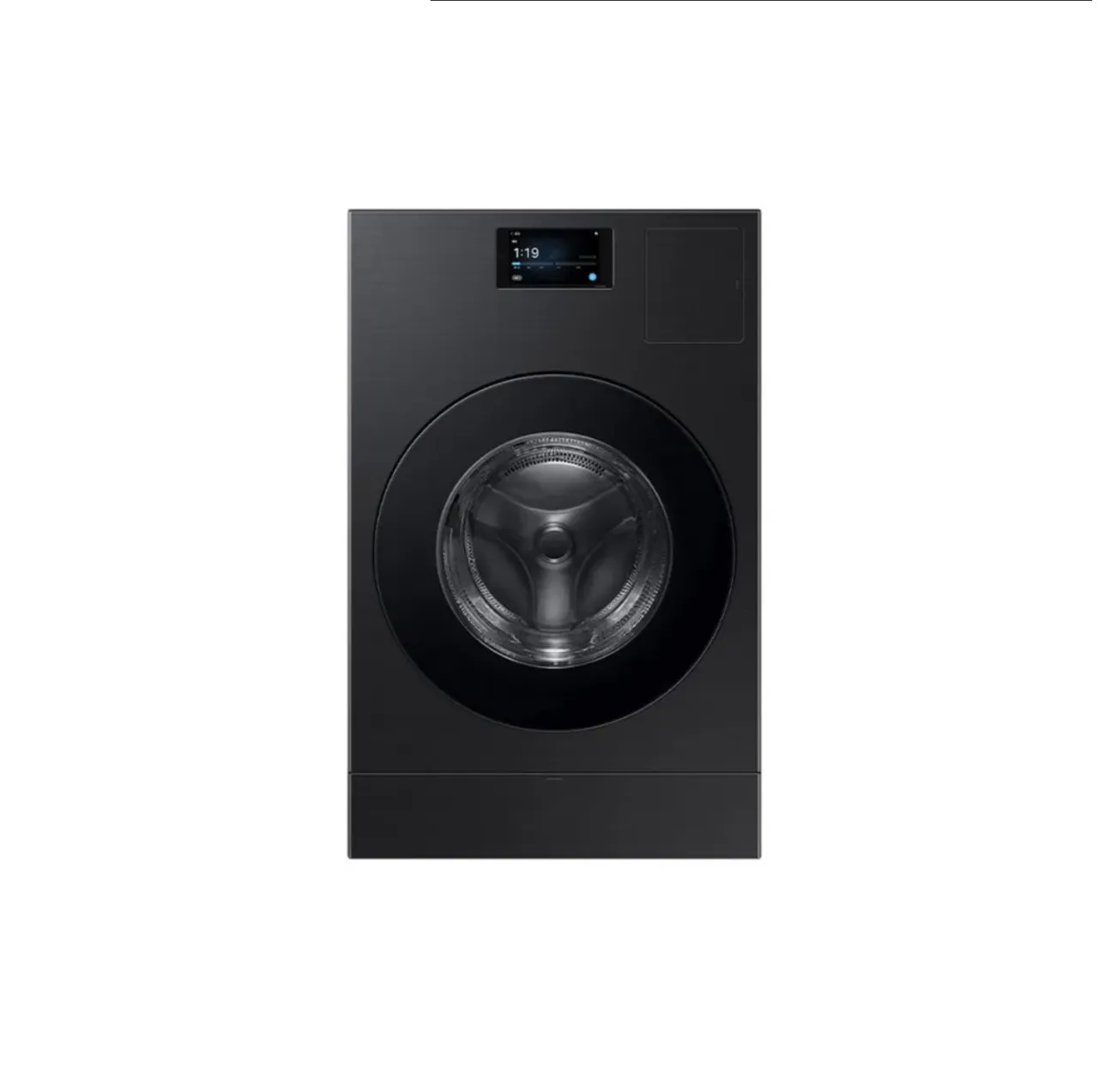 [삼성]비스포크 AI 콤보 (세탁25kg+건조18kg) [177.8mm LCD] 1등급 블랙캐비어 WD90F25CHB
