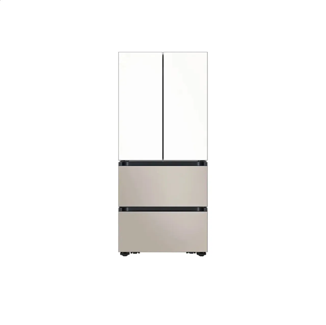 [삼성] 비스포크 AI 김치플러스 4도어 586L 1등급 에센셜화이트(상)+에센셜베이지(하) RK70F58M1ZG [페이]