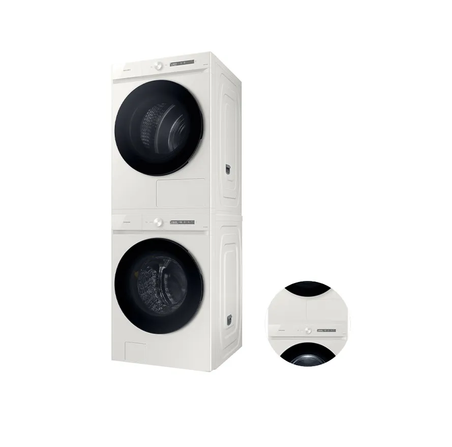 [삼성]비스포크 그랑데 AI 24kg(세탁기)+20kg(건조기)+상단설치키트 1등급 그레이지 WF24D20CEEC