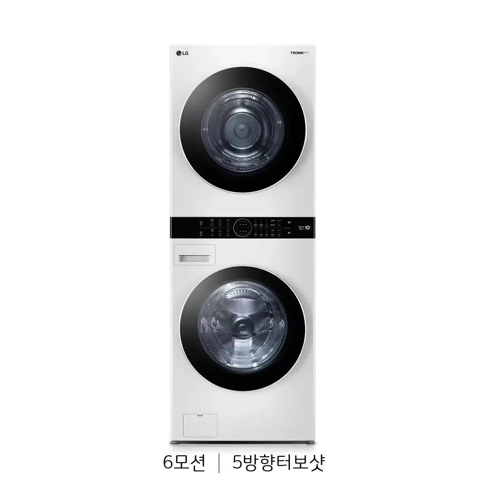 [LG] 트롬 워시타워 세탁기 23kg + 건조기 20kg 릴리화이트
