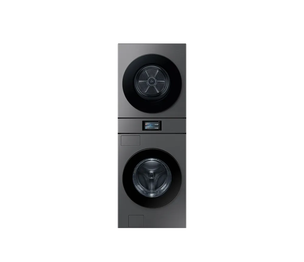 [삼성]비스포크 AI 원바디 세탁기(25kg)+건조기(22kg) 1등급 다크스틸 WH90F2522AAHS