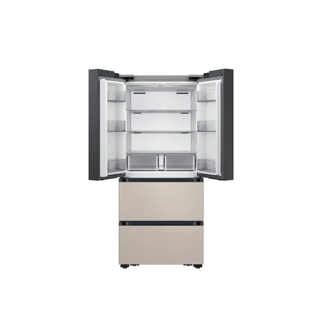 [삼성] 비스포크 AI 김치플러스 4도어 490L 1등급 새틴화이트(상)+새틴베이지(하) RK70F49F1XJ [페이] 썸네일 2