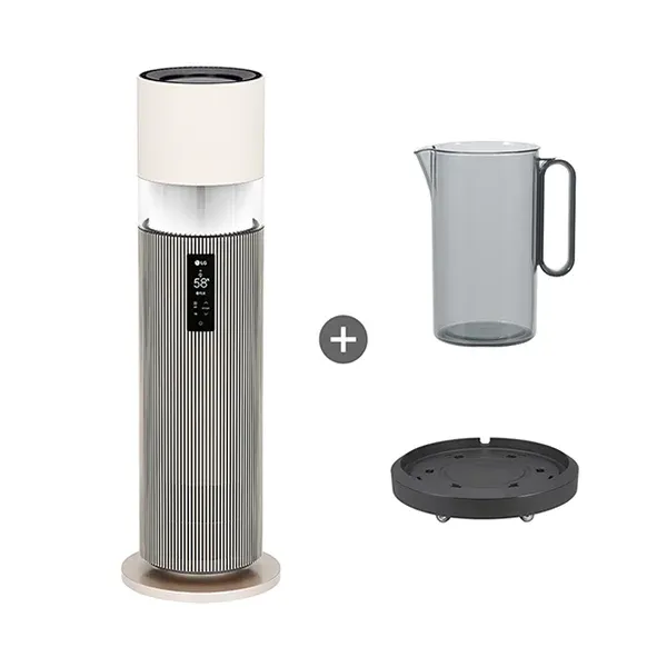 LG] 퓨리케어 오브제컬렉션 하이드로타워 가습기 (카밍 베이지) + 급수비커 + 무빙휠 세트
