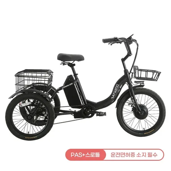 [레이윙] 캐리 이지 전기자전거 CARRYEZ_20A (블랙)