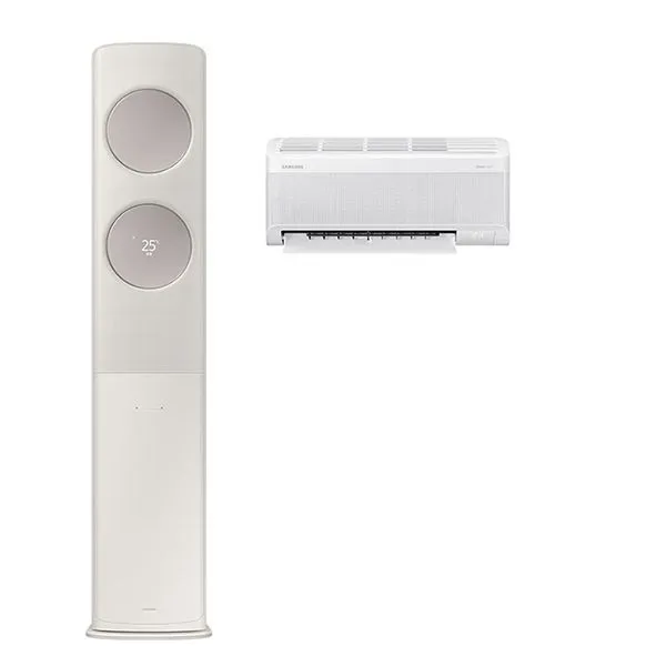 [삼성] 에어컨 무풍 클래식 일반 베이지 스탠드+벽걸이 17평+6평 AF70F17D25BRS